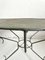 French Wrought Iron Garden Patio Coffee Table, 1950s 5