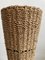 Mid-Century Handwoven Banana Leaf Flower Pot Stand, Italy, 1970s 5