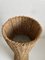 Mid-Century Handwoven Banana Leaf Flower Pot Stand, Italy, 1970s 6