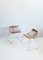 Französische Vintage Stühle aus Schmiedeeisen & Rattan, 1950er, 2er Set 3