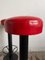 Mid-Century Bar Stools in Red Vinyl, 1960s, Set of 2, Image 6