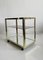 Minimalist Bar Service Trolley in Brass & Glass, 1970s, Image 4