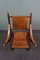 Vintage Leather & Wood Side Chair 9