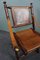 Vintage Leather & Wood Side Chair 7