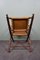 Vintage Leather & Wood Side Chair 4