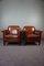 Sheep Leather Armchairs, Set of 2, Image 1