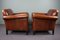 Sheep Leather Armchairs, Set of 2 3