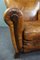 Brown Sheep Leather Armchair 7