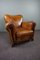 Fauteuil en Cuir de Mouton Marron 1