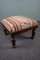 Square Kilim Upholstered Stool 4