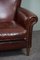 Fauteuil en Cuir de Mouton Marron 6