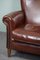 Fauteuil en Cuir de Mouton Marron 5