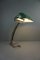 Art Deco Emaille Bank oder Notar Lampe 4