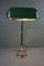 Art Deco Emaille Bank oder Notar Lampe 3