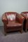 Sheep Leather Club Armchairs, Set of 2, Image 7