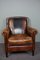 Brown Sheep Leather Armchair 1