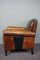 Fauteuil en Cuir de Mouton Marron 4