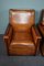 Art Deco Sheep Leather Armchairs, Set of 2 5