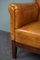 Large Art Deco Sheep Leather Armchair 7