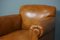 Large Art Deco Sheep Leather Armchair 6