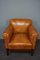 Large Art Deco Sheep Leather Armchair 2