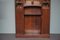 Large Belgian Art Deco Cabinet with Cut Glass 2