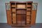 Large Belgian Art Deco Cabinet with Cut Glass 4