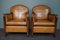 Art Deco Sheep Leather Armchairs, Set of 2, Image 1