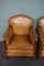 Art Deco Sheep Leather Armchairs, Set of 2 19
