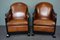 Art Deco Sheep Leather Armchairs, Set of 2 1