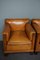 Amsterdam School Leather Armchairs, Set of 2 9