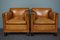 Amsterdam School Leather Armchairs, Set of 2 1