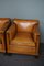 Amsterdam School Leather Armchairs, Set of 2 10