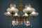 6-Arm Chandelier with Glass Decoration 3