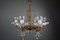 6-Arm Chandelier with Glass Decoration 1