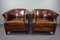 Sheep Leather Club Chairs, Set of 2, Image 2