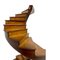 Antikes Modell einer gewundenen Treppe aus Holz 7