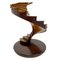 Antikes Modell einer gewundenen Treppe aus Holz 8