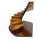 Antikes Modell einer gewundenen Treppe aus Holz 9