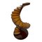 Antique Spiral Mock Up Model of Stairs in Wood 4