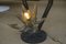 Floor or Table Lamp in Bronze with 3 Large Open Flowers 9