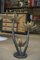 Floor or Table Lamp in Bronze with 3 Large Open Flowers 10
