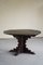 Mid-Century French Modern Brutalist Round Dining Table in Solid Pine, 1940s 8