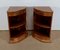 Walnut Veneer Corner Cabinets, 1940, Set of 2 8