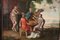 Biblische Szenenmalerei, 1800er, Öl auf Karton, gerahmt 9