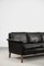 Mid-Century Modern Danish Black Leather 3-Seat Sofa from Mio, 1960s 13