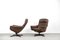 Mid-Century Modern Scandinavian Brown Leather Swivel Chairs from Göte Möbler, 1960s, Set of 2 13