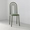 Vintage Italian Artisan Made Sculptural Chair with Arches in Green Tubular Steel, Image 2