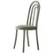 Vintage Italian Artisan Made Sculptural Chair with Arches in Green Tubular Steel, Image 1