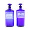 Early 20th Century French Cobalt Blue Apothecary Bottles, Set of 2 3